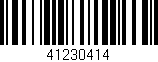 Código de barras (EAN, GTIN, SKU, ISBN): '41230414'
