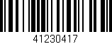 Código de barras (EAN, GTIN, SKU, ISBN): '41230417'