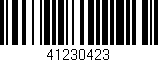 Código de barras (EAN, GTIN, SKU, ISBN): '41230423'