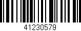 Código de barras (EAN, GTIN, SKU, ISBN): '41230579'