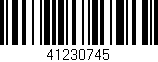 Código de barras (EAN, GTIN, SKU, ISBN): '41230745'