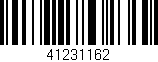 Código de barras (EAN, GTIN, SKU, ISBN): '41231162'
