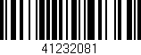 Código de barras (EAN, GTIN, SKU, ISBN): '41232081'