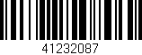 Código de barras (EAN, GTIN, SKU, ISBN): '41232087'