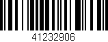 Código de barras (EAN, GTIN, SKU, ISBN): '41232906'