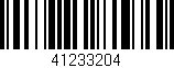 Código de barras (EAN, GTIN, SKU, ISBN): '41233204'