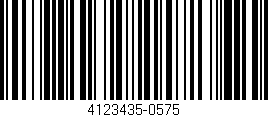 Código de barras (EAN, GTIN, SKU, ISBN): '4123435-0575'
