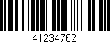 Código de barras (EAN, GTIN, SKU, ISBN): '41234762'