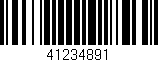 Código de barras (EAN, GTIN, SKU, ISBN): '41234891'