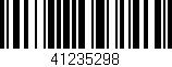 Código de barras (EAN, GTIN, SKU, ISBN): '41235298'