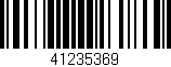 Código de barras (EAN, GTIN, SKU, ISBN): '41235369'