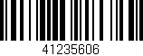 Código de barras (EAN, GTIN, SKU, ISBN): '41235606'