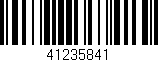Código de barras (EAN, GTIN, SKU, ISBN): '41235841'