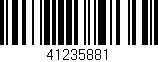 Código de barras (EAN, GTIN, SKU, ISBN): '41235881'