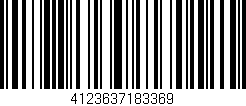 Código de barras (EAN, GTIN, SKU, ISBN): '4123637183369'