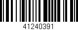 Código de barras (EAN, GTIN, SKU, ISBN): '41240391'