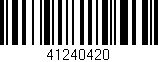 Código de barras (EAN, GTIN, SKU, ISBN): '41240420'