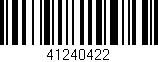Código de barras (EAN, GTIN, SKU, ISBN): '41240422'