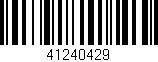 Código de barras (EAN, GTIN, SKU, ISBN): '41240429'