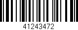 Código de barras (EAN, GTIN, SKU, ISBN): '41243472'