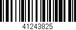 Código de barras (EAN, GTIN, SKU, ISBN): '41243825'