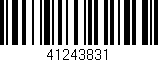 Código de barras (EAN, GTIN, SKU, ISBN): '41243831'
