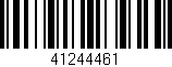 Código de barras (EAN, GTIN, SKU, ISBN): '41244461'