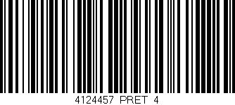 Código de barras (EAN, GTIN, SKU, ISBN): '4124457/PRET_4'