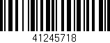 Código de barras (EAN, GTIN, SKU, ISBN): '41245718'