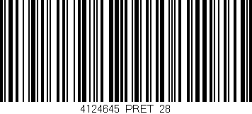 Código de barras (EAN, GTIN, SKU, ISBN): '4124645/PRET_28'