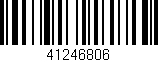 Código de barras (EAN, GTIN, SKU, ISBN): '41246806'
