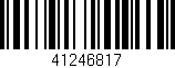 Código de barras (EAN, GTIN, SKU, ISBN): '41246817'