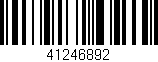 Código de barras (EAN, GTIN, SKU, ISBN): '41246892'
