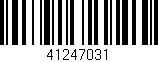 Código de barras (EAN, GTIN, SKU, ISBN): '41247031'