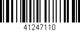 Código de barras (EAN, GTIN, SKU, ISBN): '41247110'