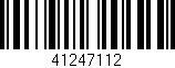 Código de barras (EAN, GTIN, SKU, ISBN): '41247112'