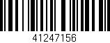 Código de barras (EAN, GTIN, SKU, ISBN): '41247156'