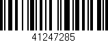Código de barras (EAN, GTIN, SKU, ISBN): '41247285'