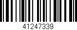 Código de barras (EAN, GTIN, SKU, ISBN): '41247339'