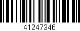 Código de barras (EAN, GTIN, SKU, ISBN): '41247346'