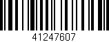 Código de barras (EAN, GTIN, SKU, ISBN): '41247607'