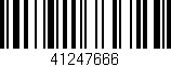 Código de barras (EAN, GTIN, SKU, ISBN): '41247666'