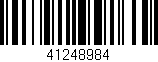 Código de barras (EAN, GTIN, SKU, ISBN): '41248984'