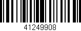 Código de barras (EAN, GTIN, SKU, ISBN): '41249908'