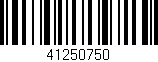Código de barras (EAN, GTIN, SKU, ISBN): '41250750'
