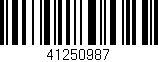 Código de barras (EAN, GTIN, SKU, ISBN): '41250987'