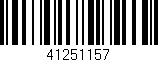 Código de barras (EAN, GTIN, SKU, ISBN): '41251157'