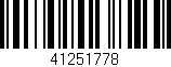 Código de barras (EAN, GTIN, SKU, ISBN): '41251778'