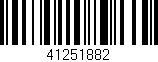 Código de barras (EAN, GTIN, SKU, ISBN): '41251882'