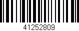 Código de barras (EAN, GTIN, SKU, ISBN): '41252809'